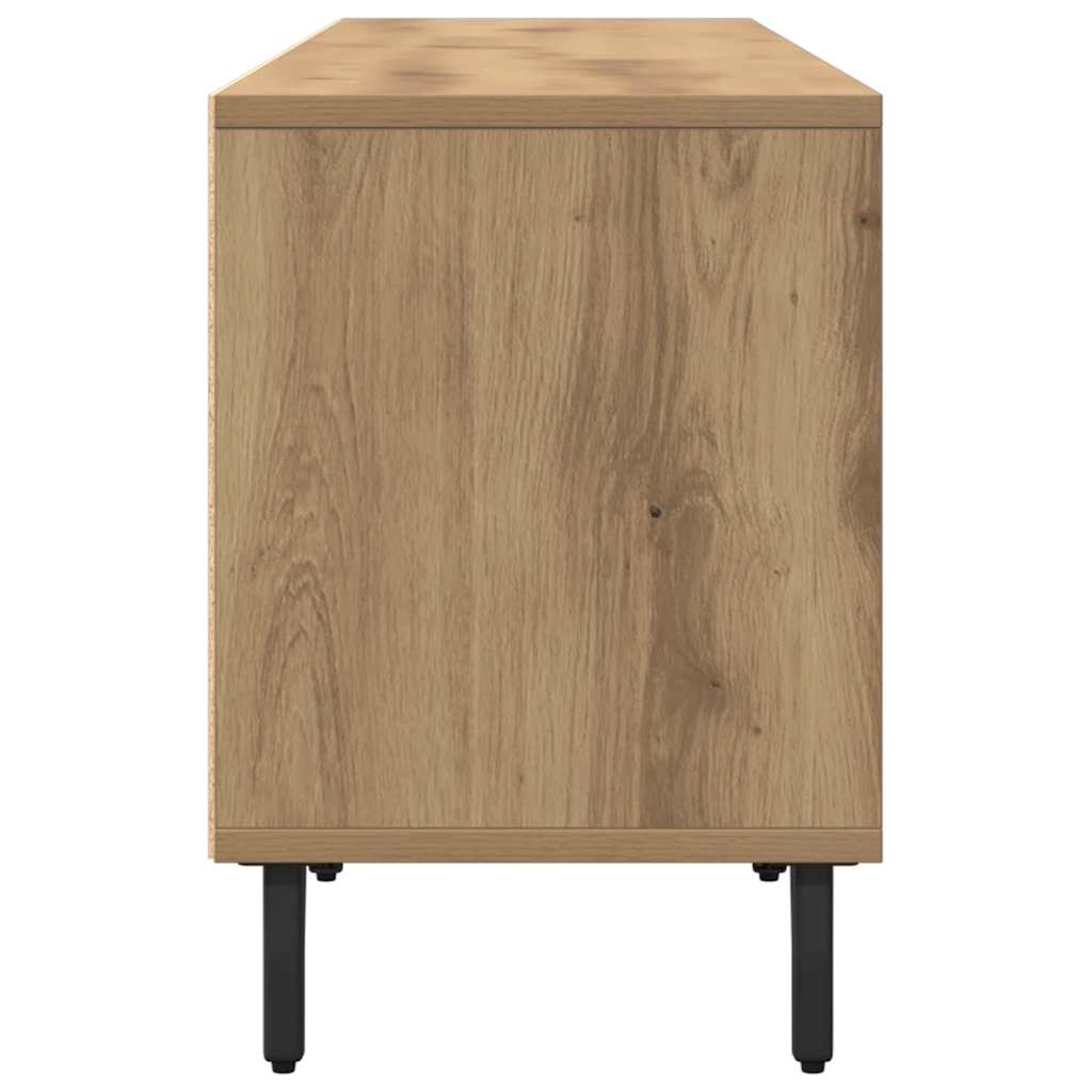 Meuble TV chêne artisanal 150x30x44,5 cm bois d'ingénierie - XIOS