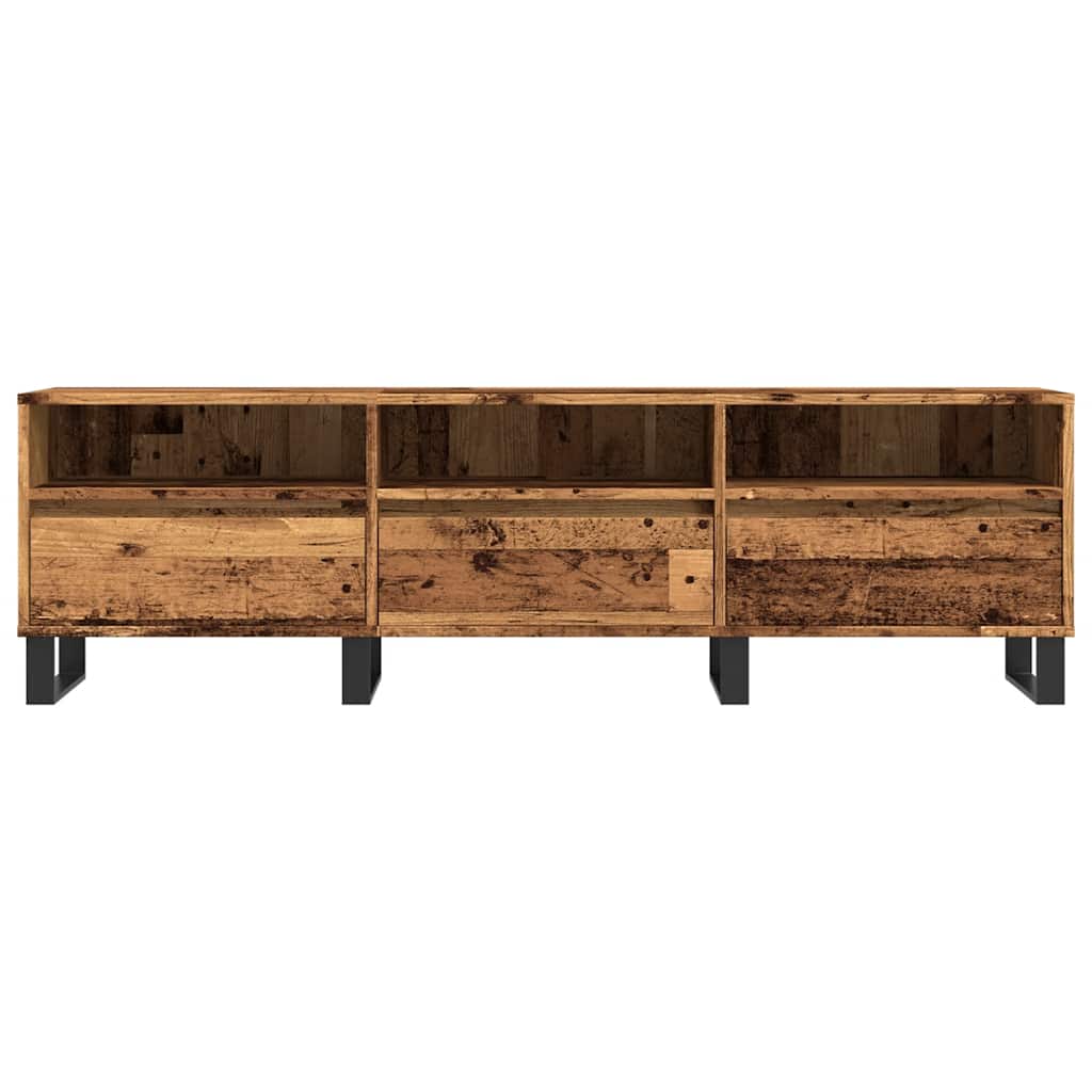 Meuble TV vieux bois 150x30x44,5 cm bois d'ingénierie - XIOS
