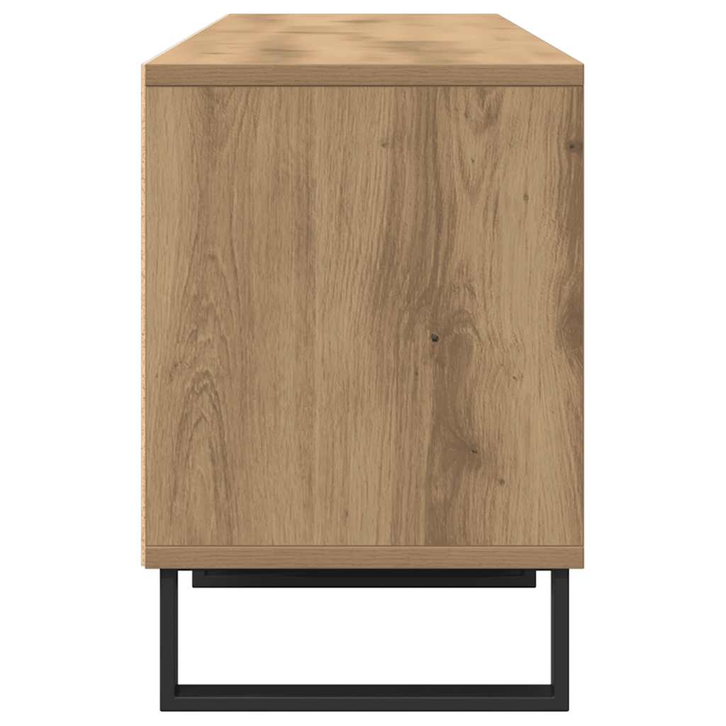 Meuble TV chêne artisanal 150x30x44,5 cm bois d'ingénierie - XIOS