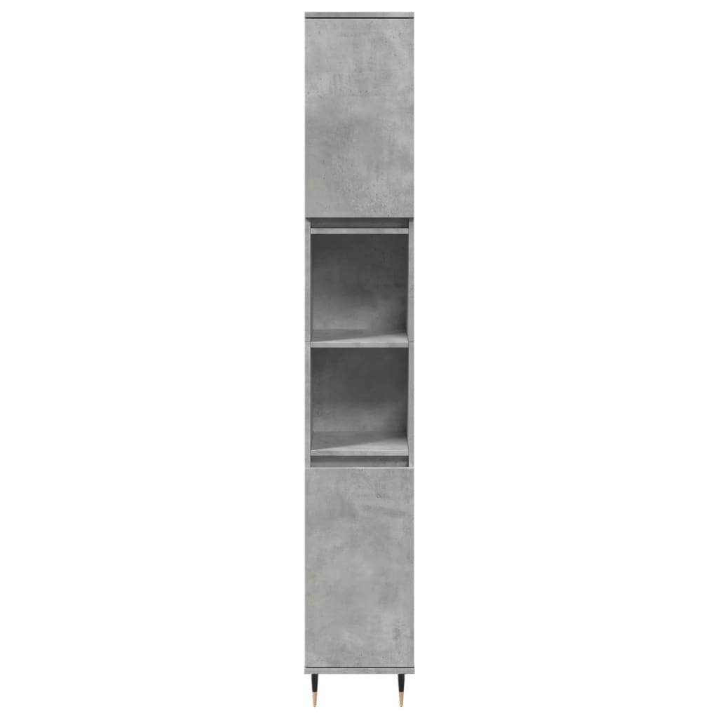 Armoire de salle de bain gris béton 30x30x190 cm Ensembles de mobilier pour salles de bains vidaXL