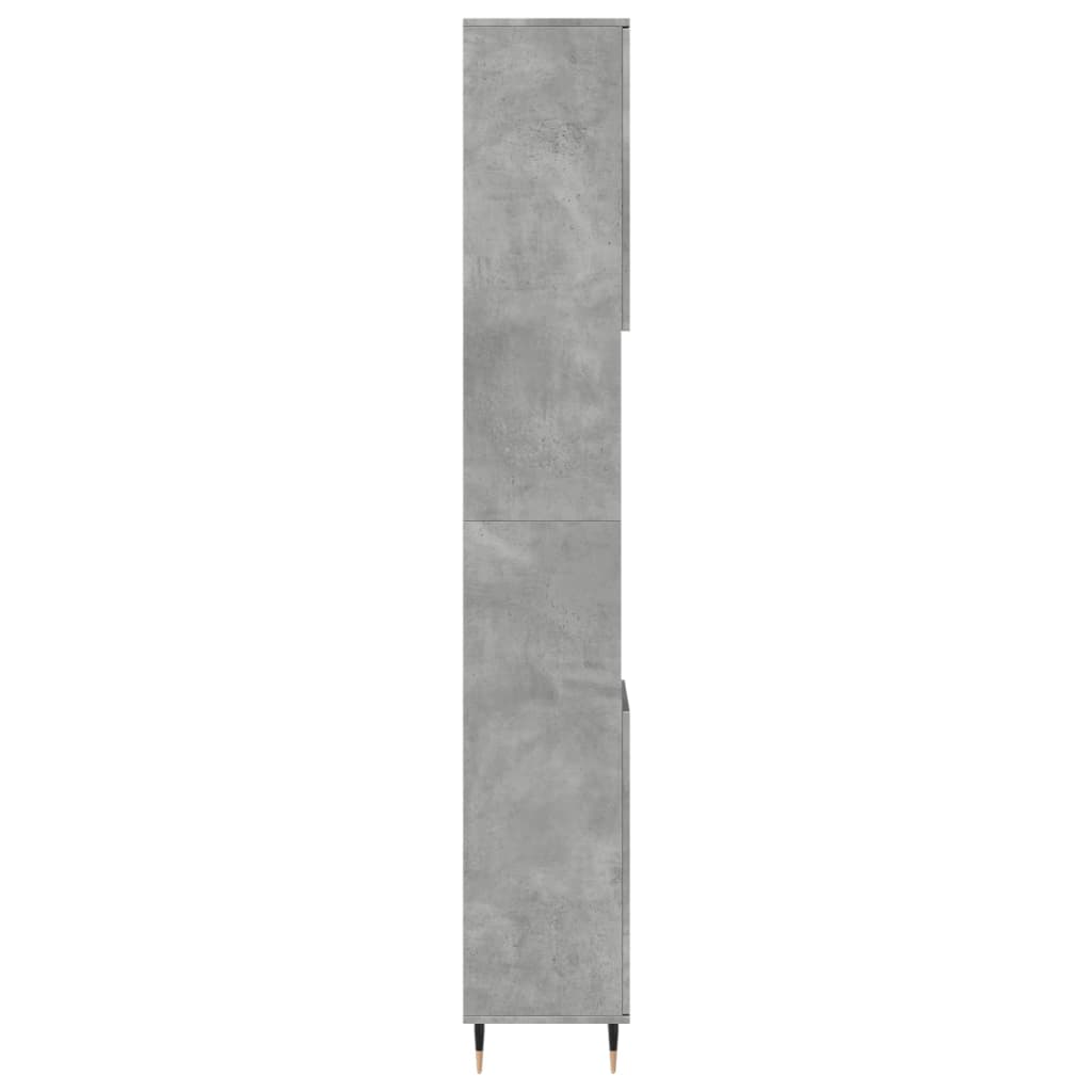 Armoire de salle de bain gris béton 30x30x190 cm Ensembles de mobilier pour salles de bains vidaXL