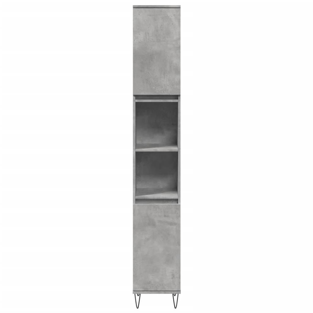 Armoire de salle de bain gris béton 30x30x190 cm Ensembles de mobilier pour salles de bains vidaXL