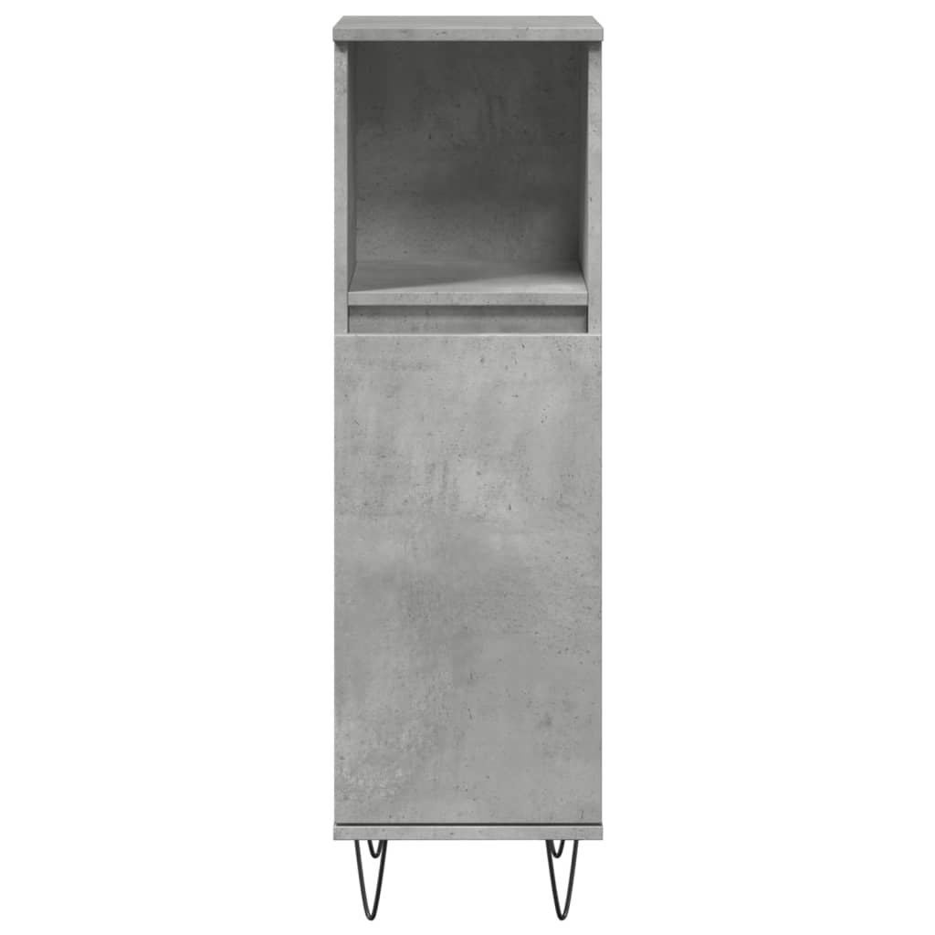 Armoire de salle de bain gris béton 30x30x100 cm Ensembles de mobilier pour salles de bains vidaXL
