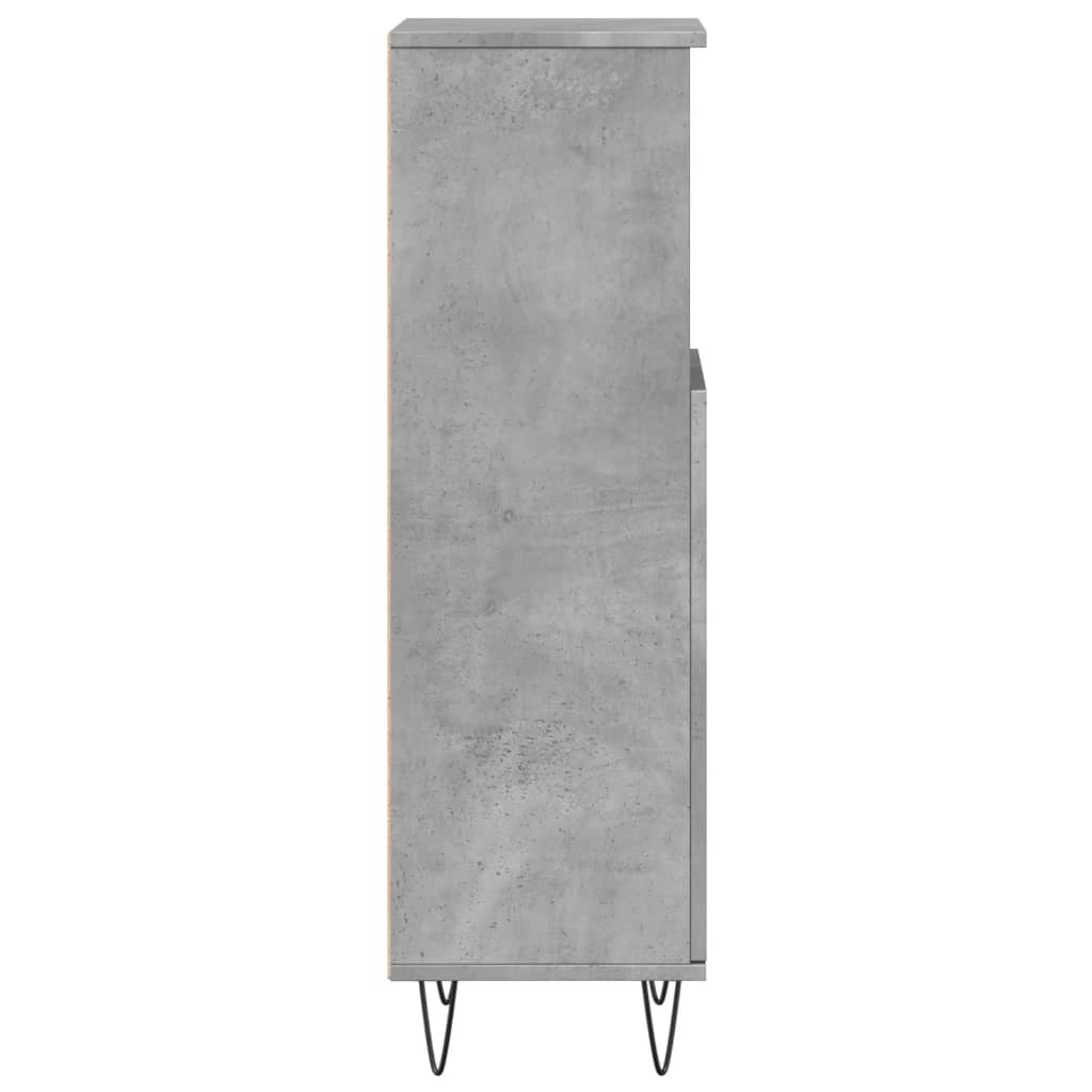 Armoire de salle de bain gris béton 30x30x100 cm Ensembles de mobilier pour salles de bains vidaXL