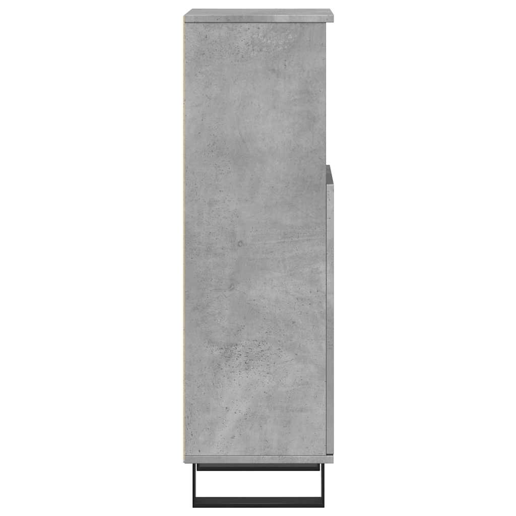 Armoire de salle de bain gris béton 30x30x100 cm Ensembles de mobilier pour salles de bains vidaXL