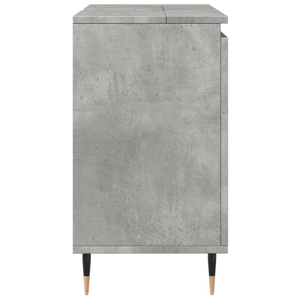 Armoire de bain gris béton 58x33x60 cm bois d'ingénierie Ensembles de mobilier pour salles de bains vidaXL