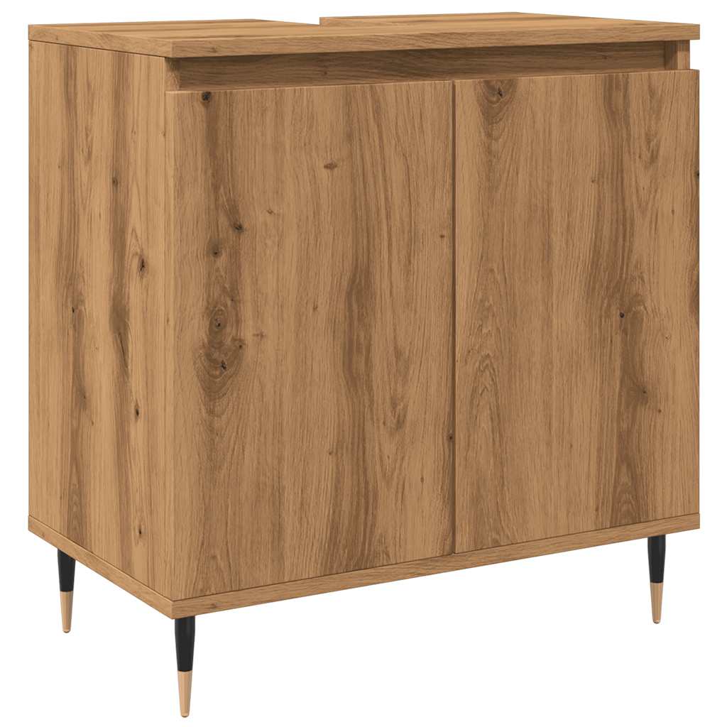 Armoire de salle de bain chêne artisanal 58x33x60 cm Ensembles de mobilier pour salles de bains vidaXL