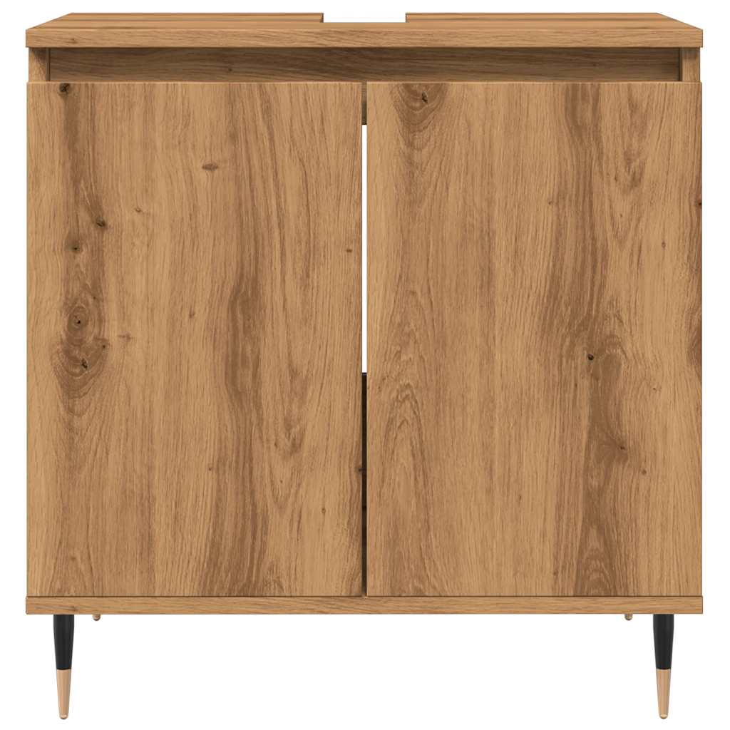 Armoire de salle de bain chêne artisanal 58x33x60 cm Ensembles de mobilier pour salles de bains vidaXL