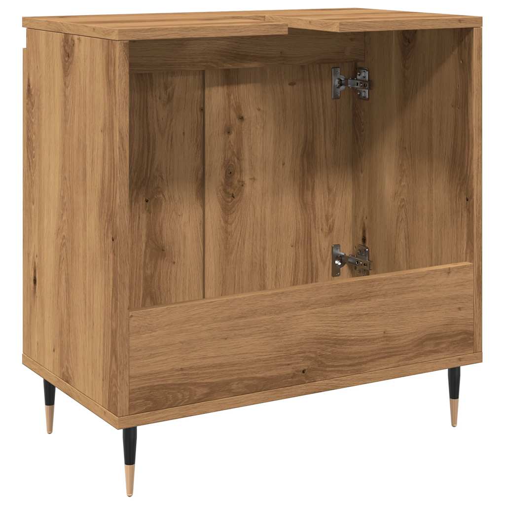 Armoire de salle de bain chêne artisanal 58x33x60 cm Ensembles de mobilier pour salles de bains vidaXL