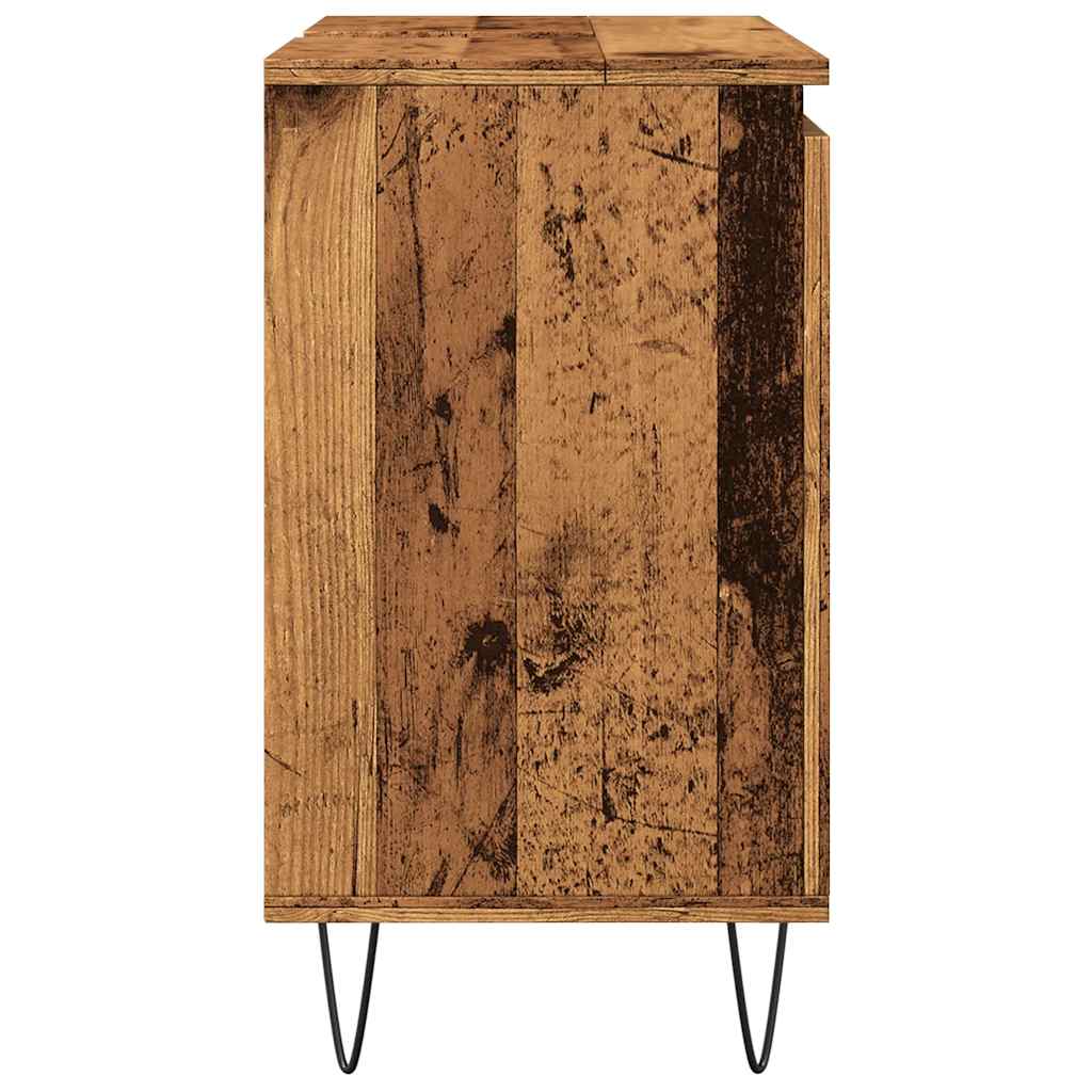 Armoire de salle de bain vieux bois 58x33x60 cm bois ingénierie Ensembles de mobilier pour salles de bains vidaXL