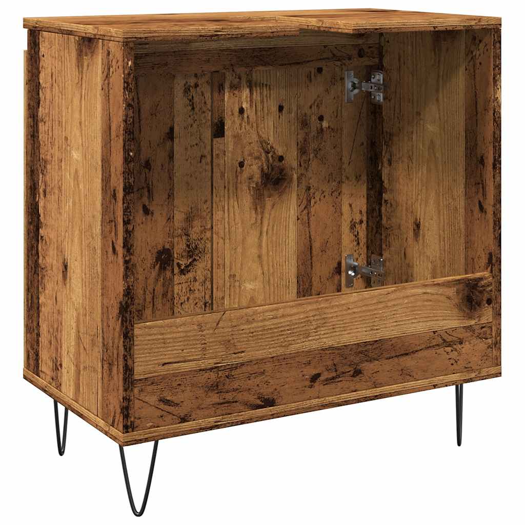 Armoire de salle de bain vieux bois 58x33x60 cm bois ingénierie Ensembles de mobilier pour salles de bains vidaXL