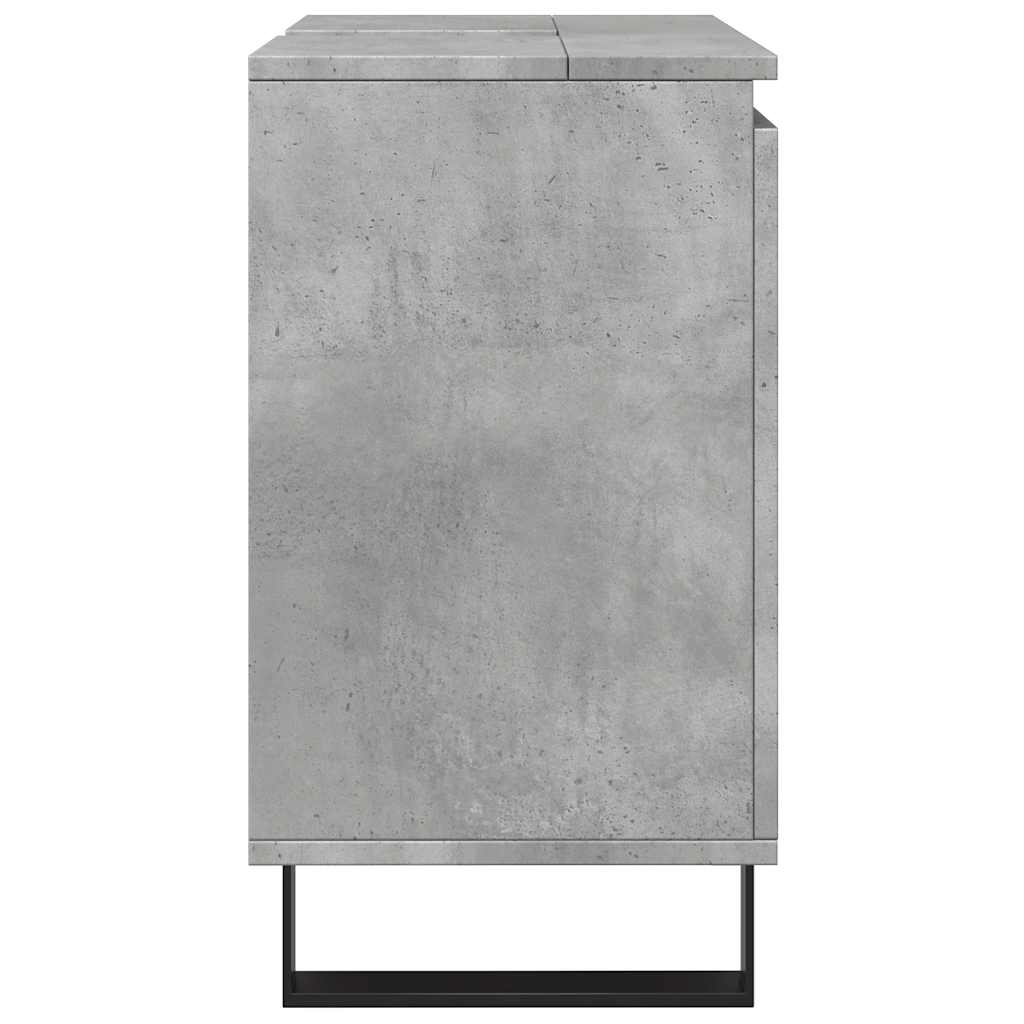 Armoire de bain gris béton 58x33x60 cm bois d'ingénierie Ensembles de mobilier pour salles de bains vidaXL