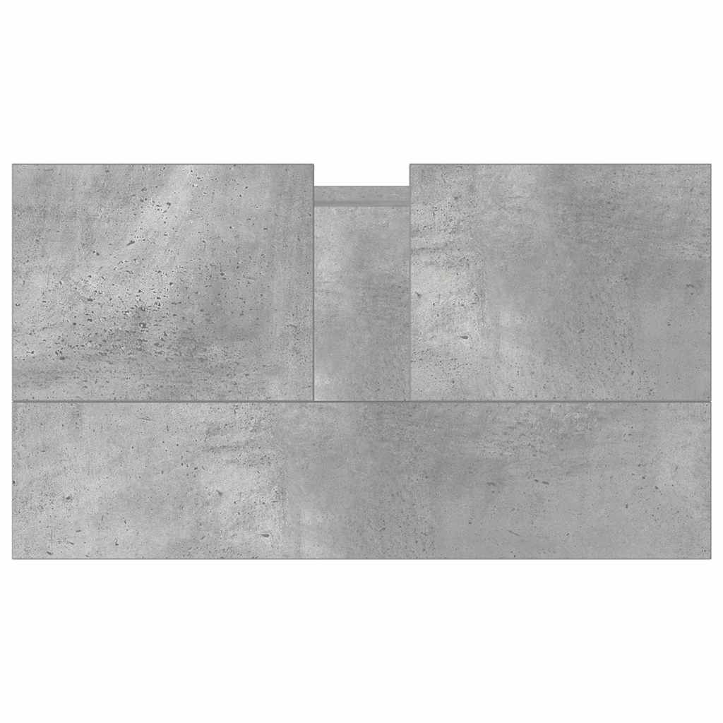 Armoire de bain gris béton 58x33x60 cm bois d'ingénierie Ensembles de mobilier pour salles de bains vidaXL