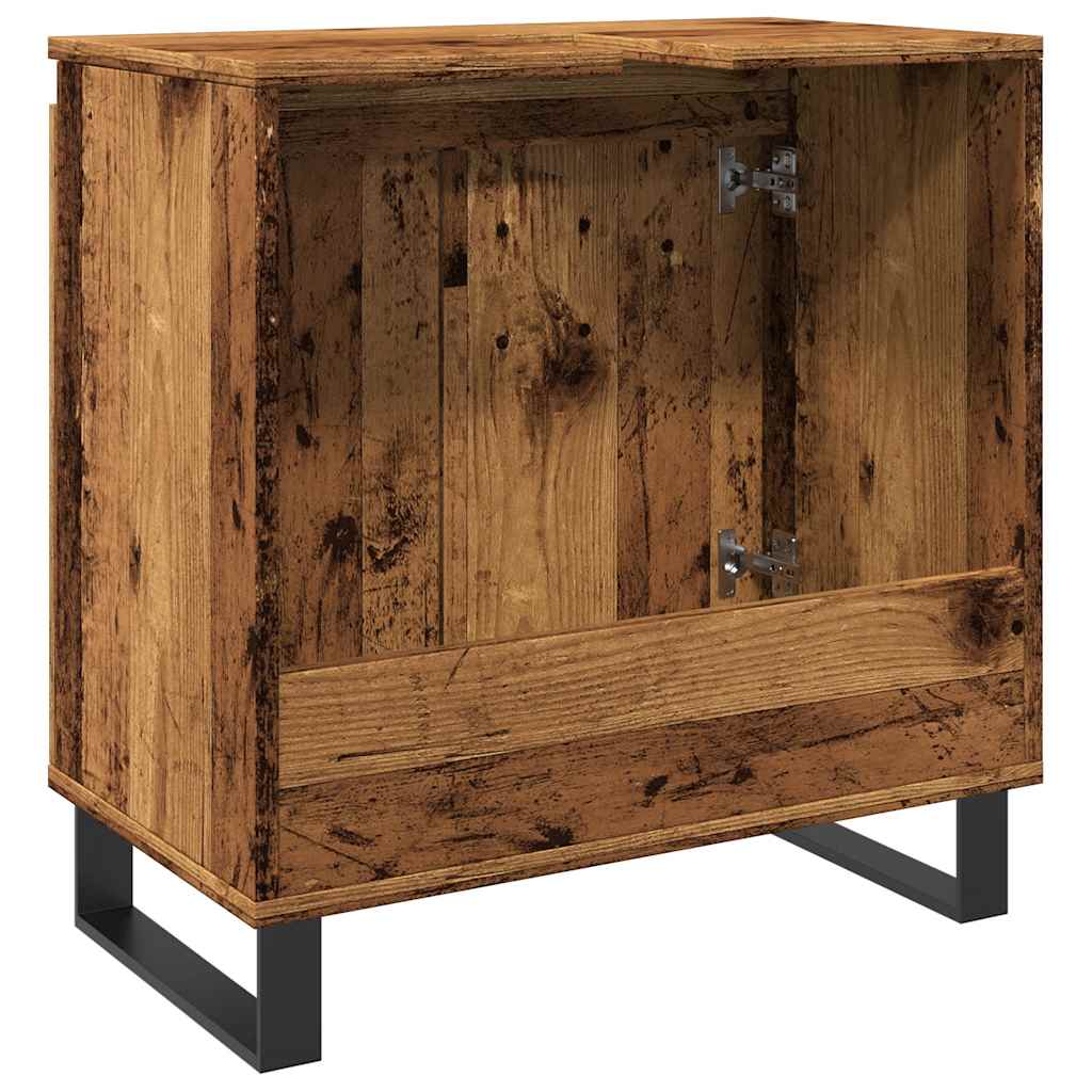 Armoire de salle de bain vieux bois 58x33x60 cm bois ingénierie Ensembles de mobilier pour salles de bains vidaXL