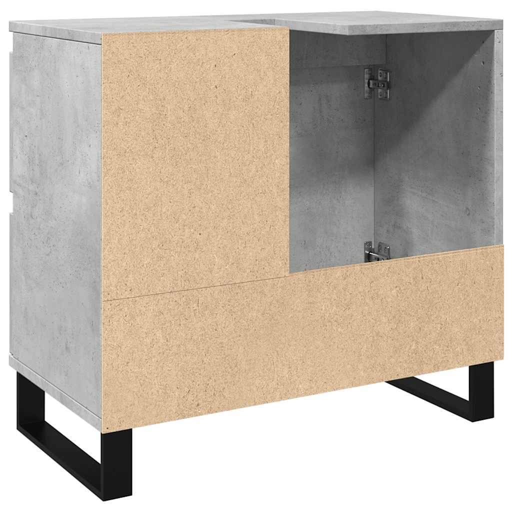 Armoire de lavabo de salle de bain gris béton 65x33x60 cm Ensembles de mobilier pour salles de bains vidaXL