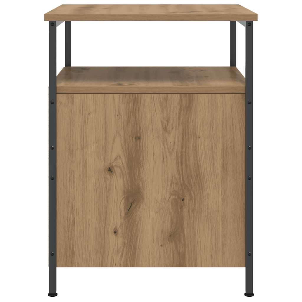 Table de chevet chêne artisanal 44x45x60 cm bois d'ingénierie - XIOS