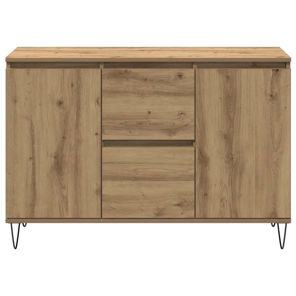 Buffet chêne artisanal 101,5x35x70 cm bois d'ingénierie - XIOS