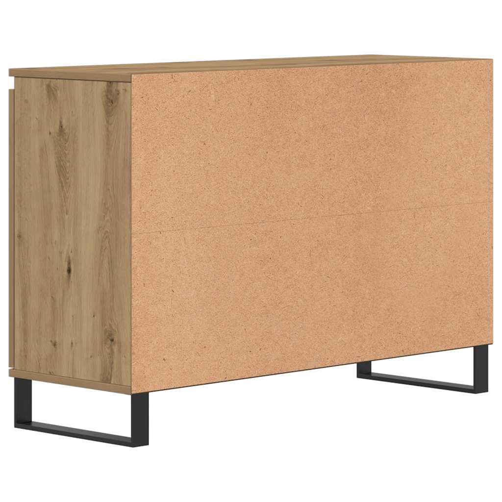 Buffet chêne artisanal 101,5x35x70 cm bois d'ingénierie - XIOS