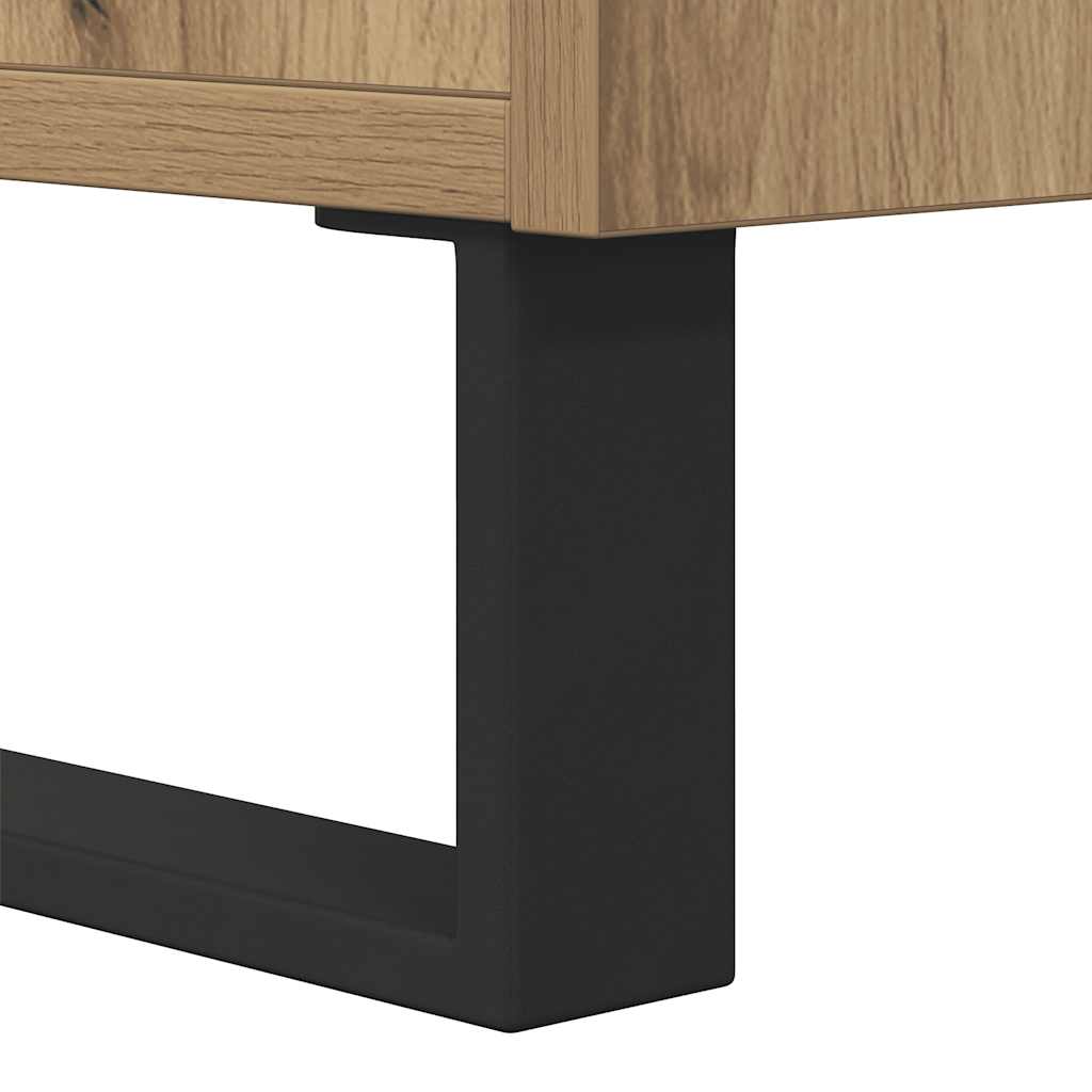 Buffet chêne artisanal 101,5x35x70 cm bois d'ingénierie - XIOS