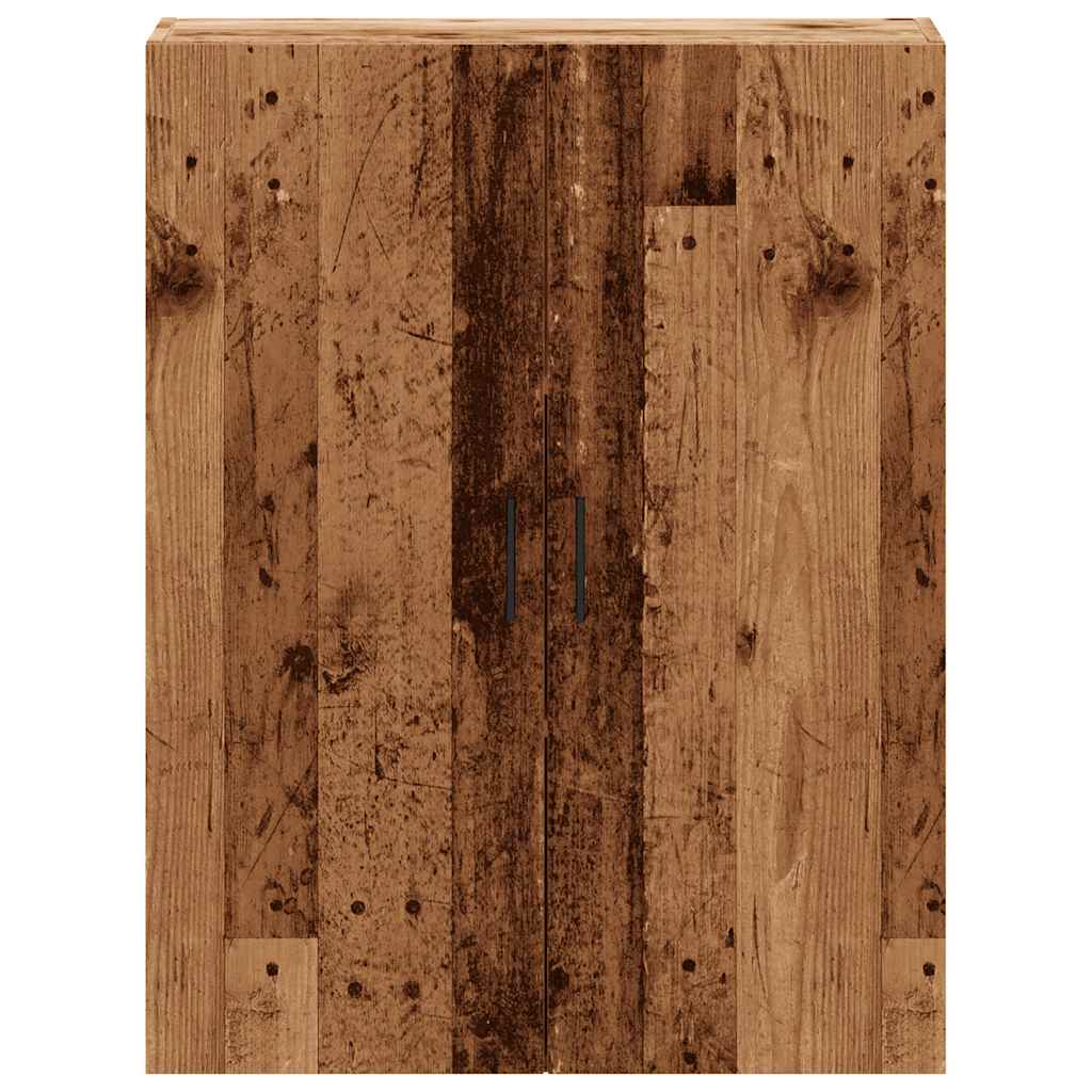 Armoire murale vieux bois 69,5x34x90 cm - XIOS