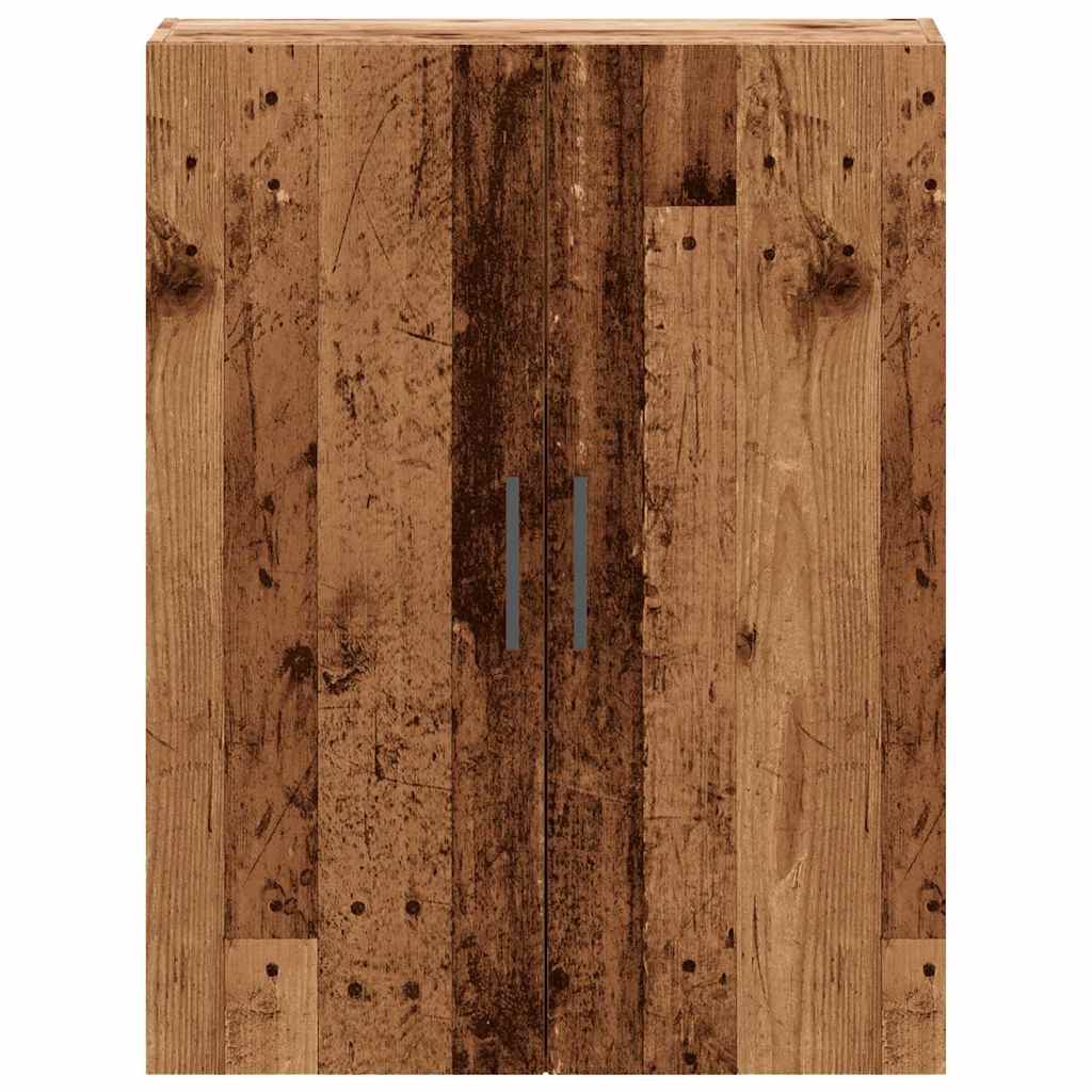 Armoire murale vieux bois 69,5x34x90 cm - XIOS