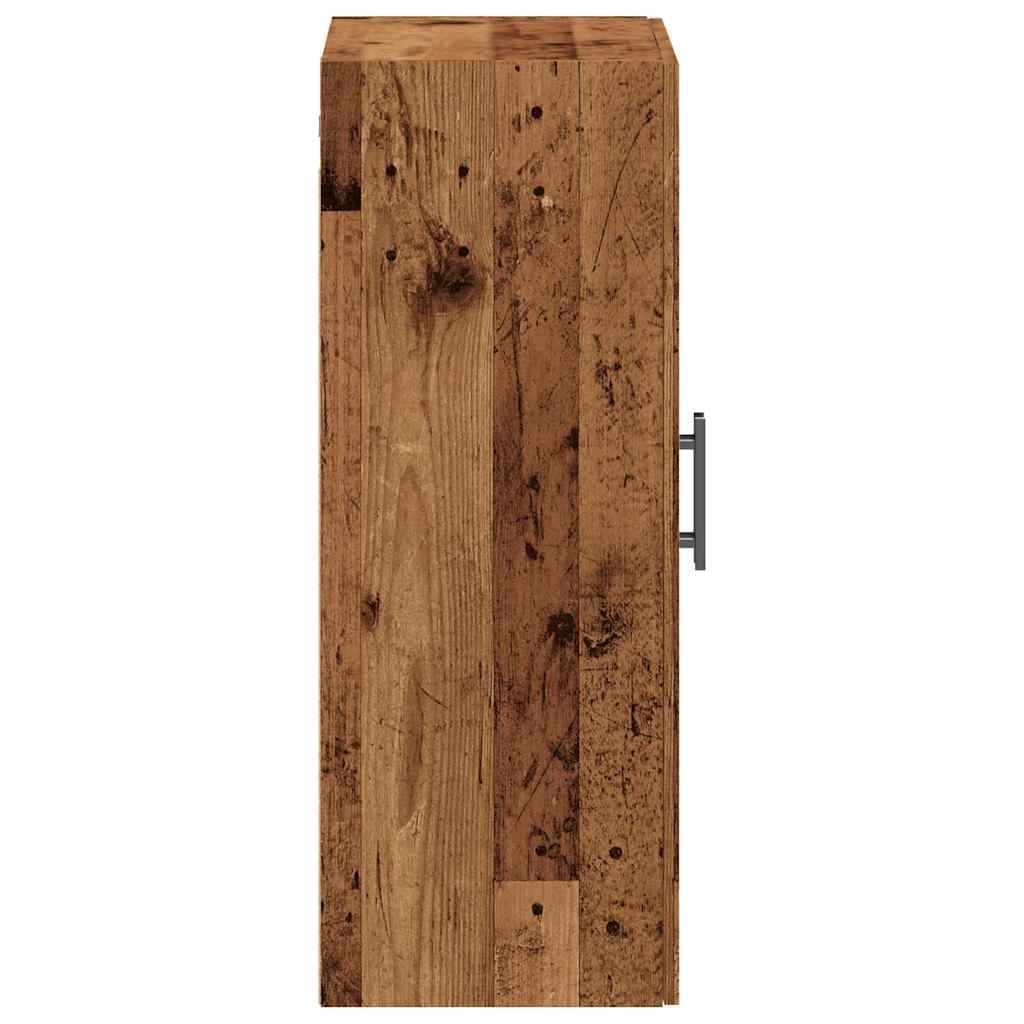 Armoire murale vieux bois 69,5x34x90 cm - XIOS