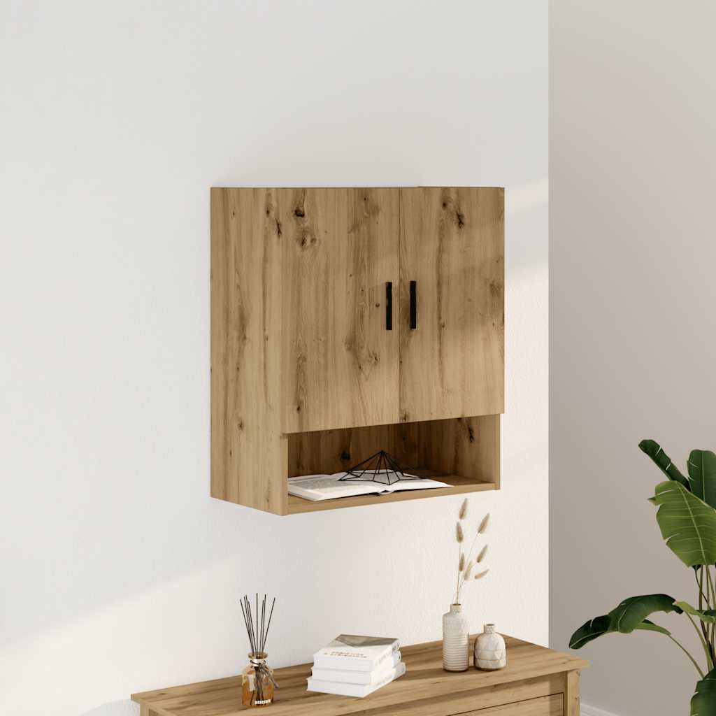 Armoire murale chêne artisanal 60x31x70 cm bois d'ingénierie - XIOS
