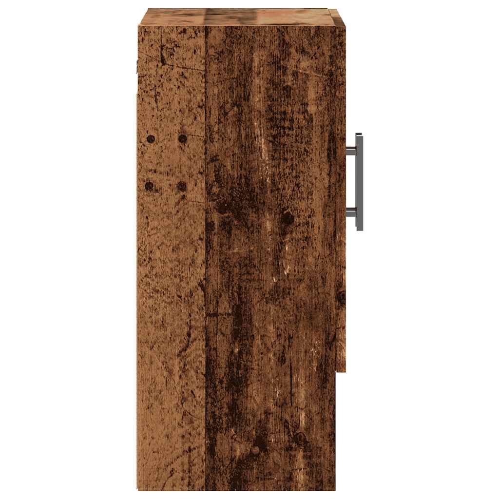 Armoire murale vieux bois 60x31x70 cm bois d'ingénierie