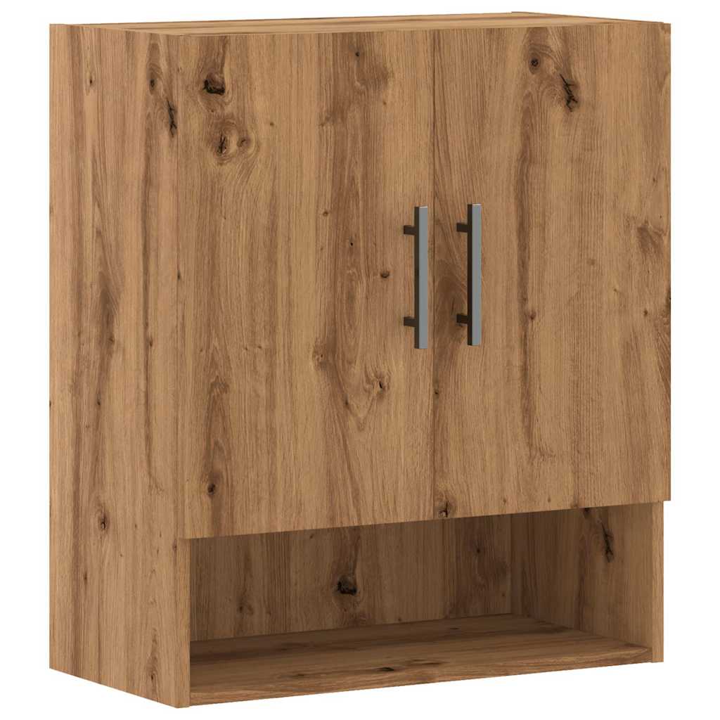 Armoire murale chêne artisanal 60x31x70 cm bois d'ingénierie