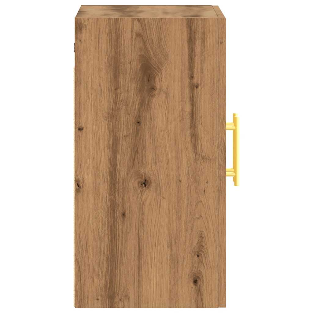 Armoire murale chêne artisanal 60x31x60 cm bois d'ingénierie