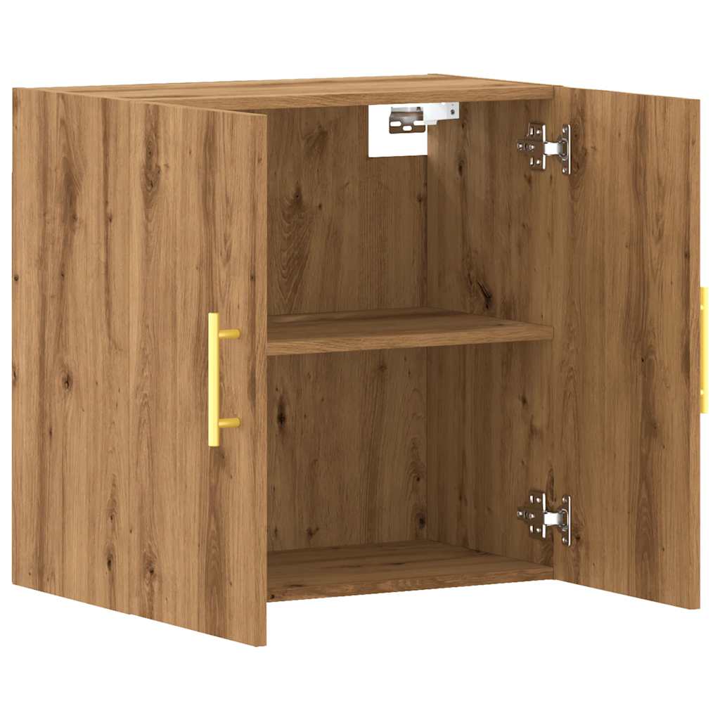 Armoire murale chêne artisanal 60x31x60 cm bois d'ingénierie