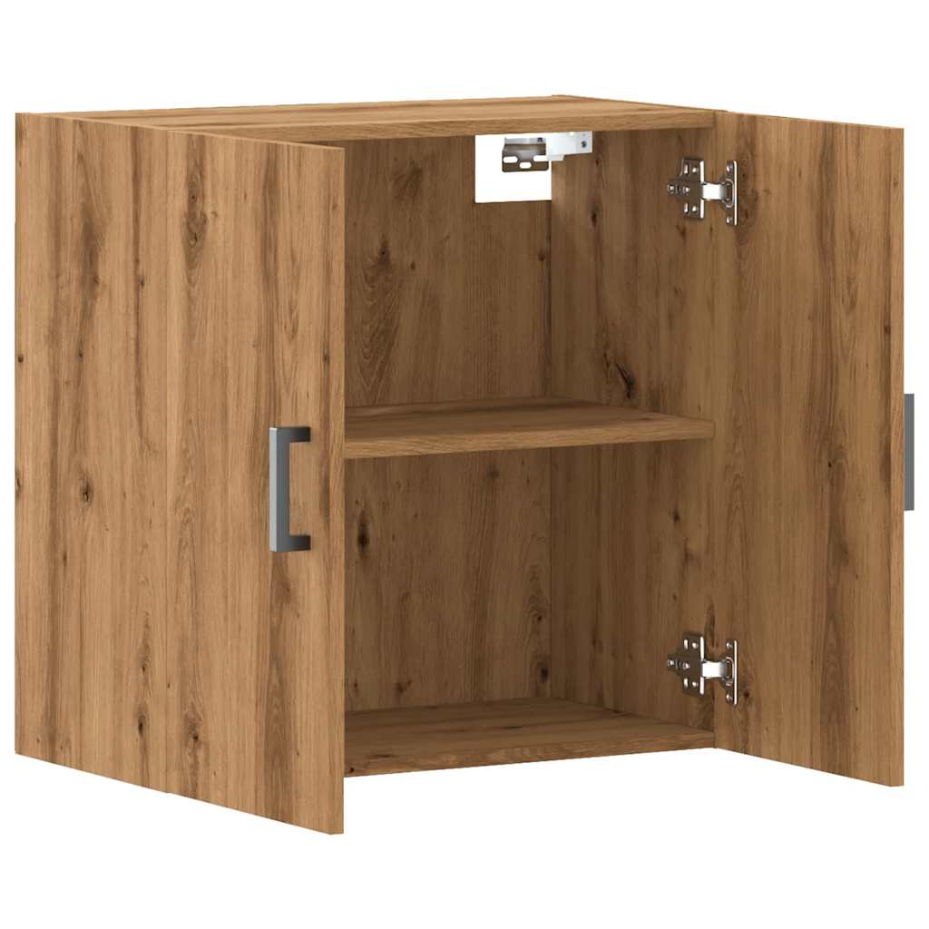 Armoire murale chêne artisanal 60x31x60 cm bois d'ingénierie