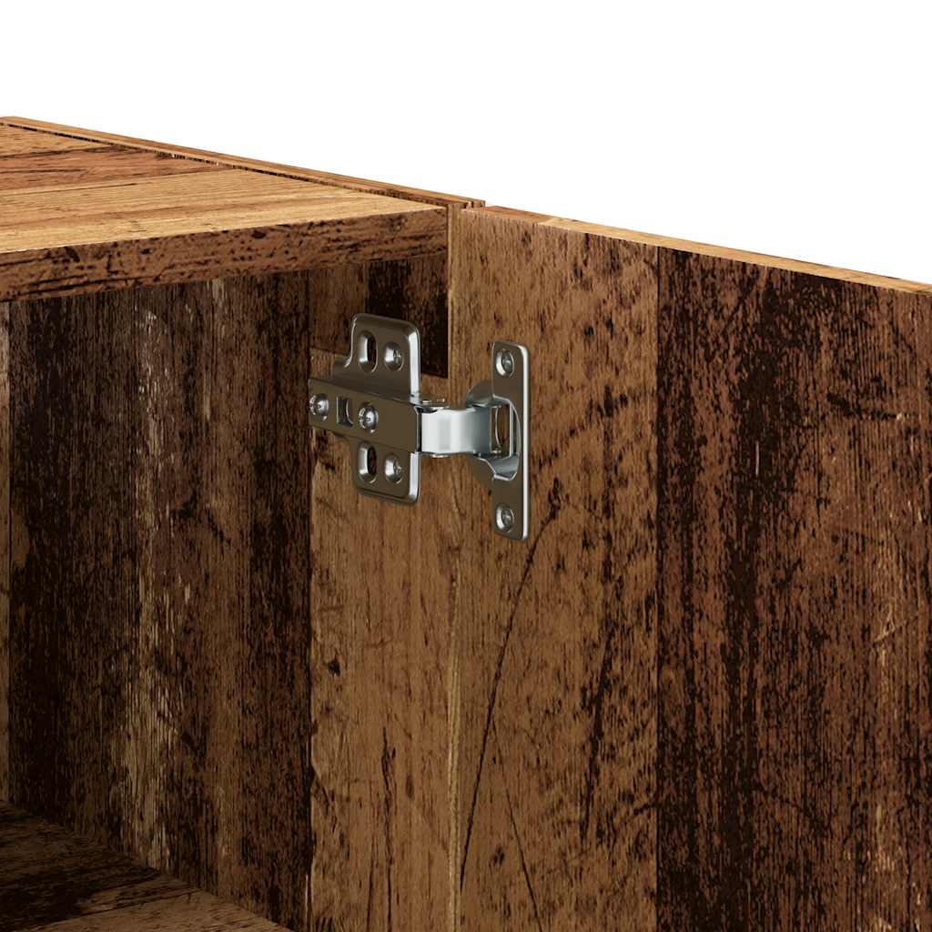 Armoire murale vieux bois 60x31x60 cm bois d'ingénierie - XIOS