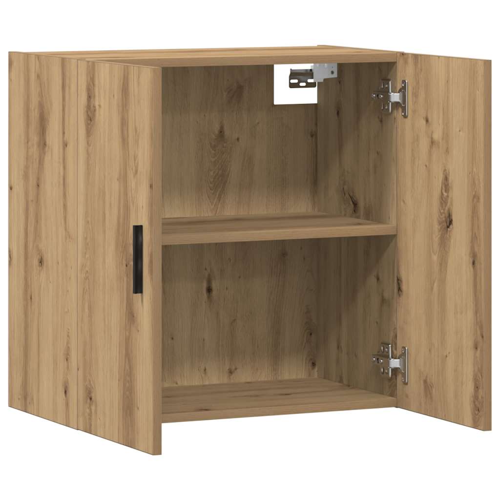 Armoire murale chêne artisanal 60x31x60 cm bois d'ingénierie