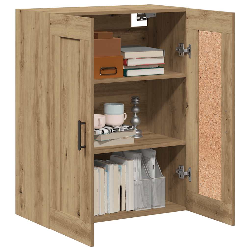 Buffet chêne artisanal 69,5x34x90 cm bois d'ingénierie - XIOS
