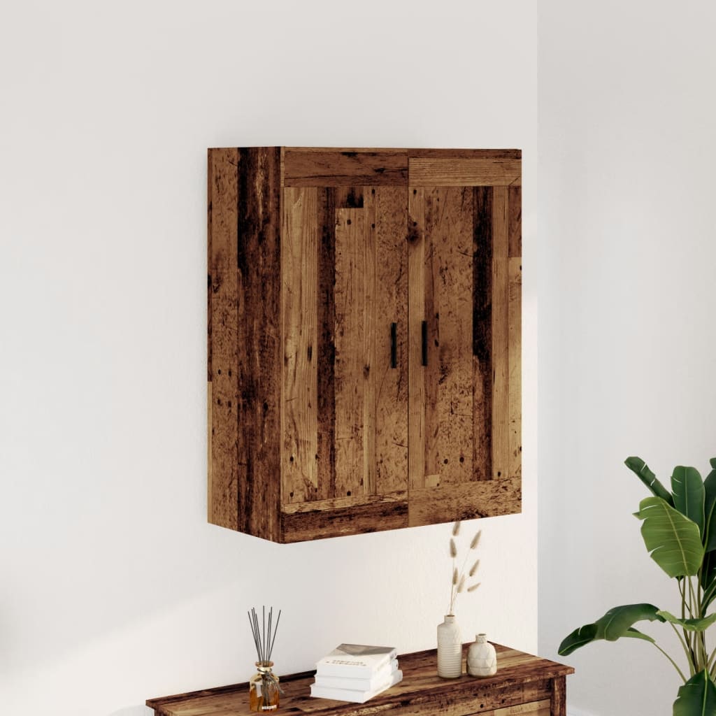 Armoire murale vieux bois 69,5x34x90 cm bois d'ingénierie - XIOS