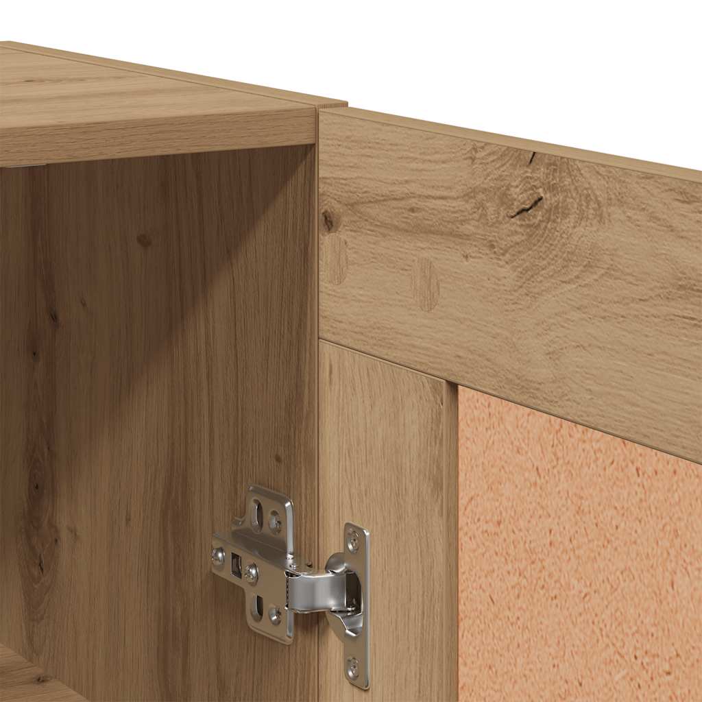 Armoire murale chêne artisanal 69,5x34x90 cm bois d'ingénierie - XIOS