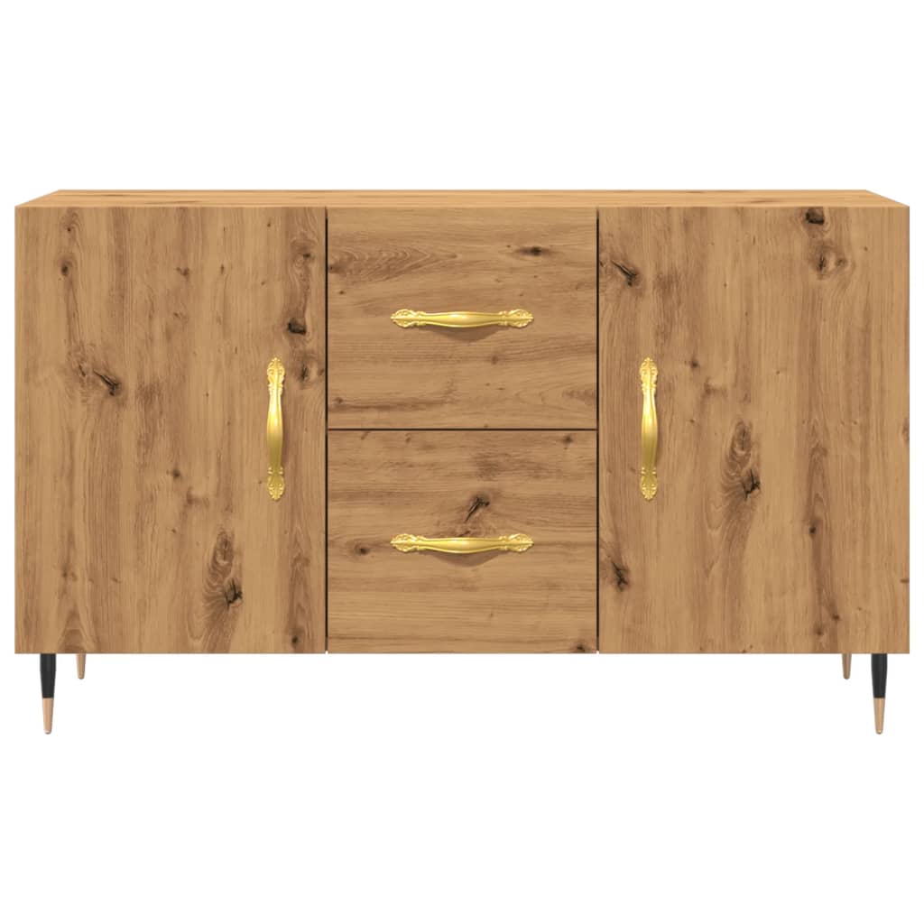 Buffet chêne artisanal 100x36x60 cm bois d'ingénierie - XIOS