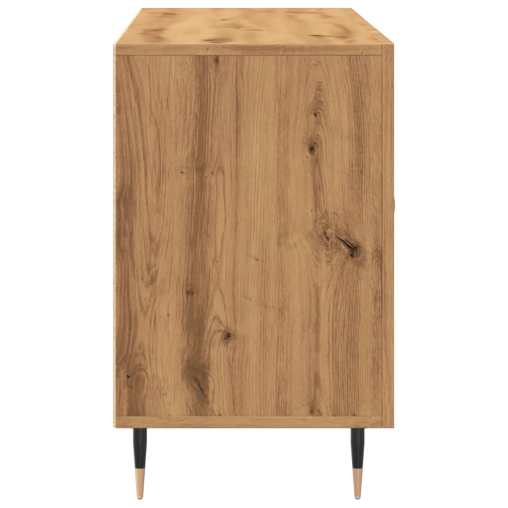 Buffet chêne artisanal 100x36x60 cm bois d'ingénierie - XIOS
