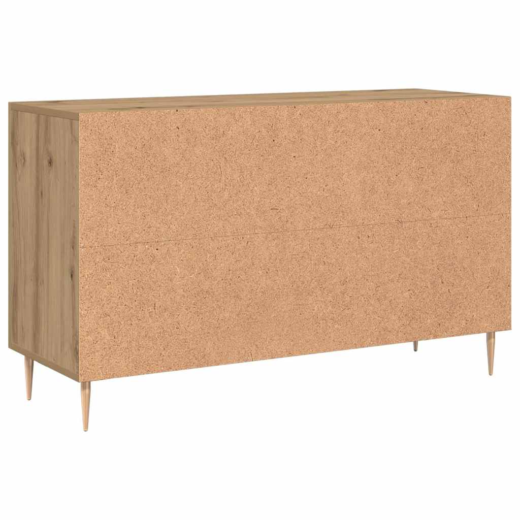 Buffet chêne artisanal 100x36x60 cm bois d'ingénierie - XIOS