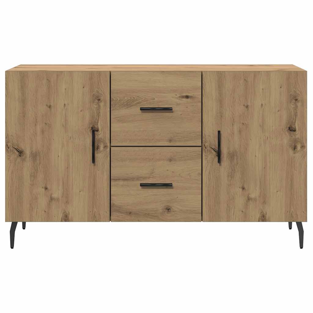 Buffet chêne artisanal 100x36x60 cm bois d'ingénierie - XIOS