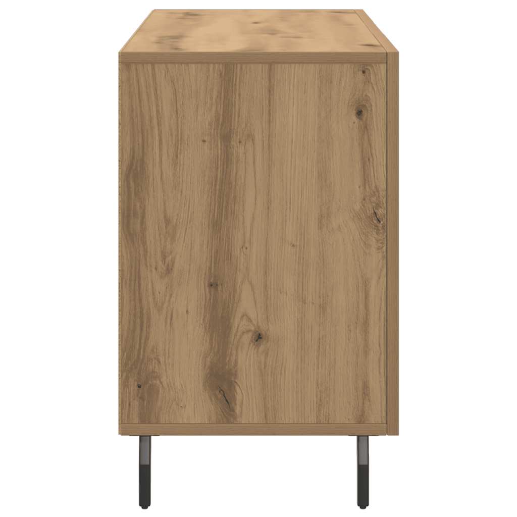 Buffet chêne artisanal 100x36x60 cm bois d'ingénierie - XIOS