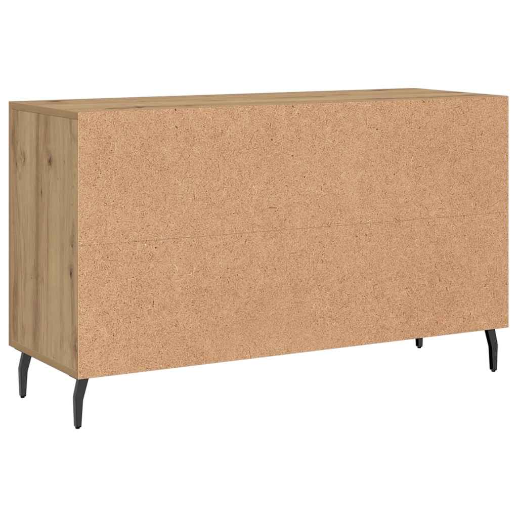 Buffet chêne artisanal 100x36x60 cm bois d'ingénierie - XIOS