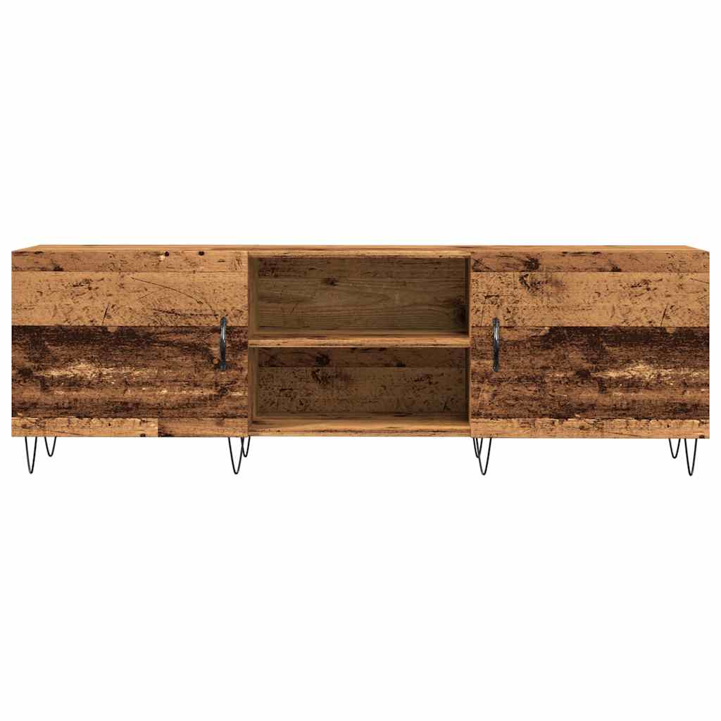 Meuble TV vieux bois 150x30x50 cm bois d'ingénierie - XIOS