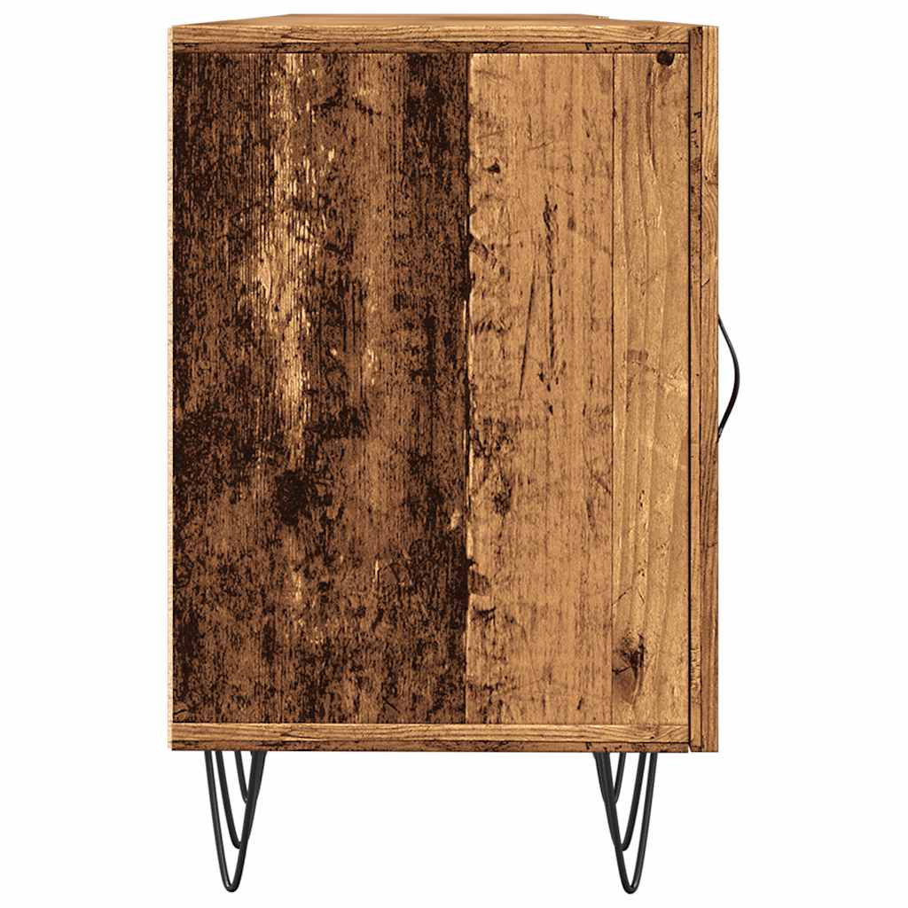 Meuble TV vieux bois 150x30x50 cm bois d'ingénierie - XIOS
