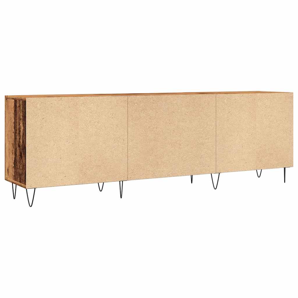 Meuble TV vieux bois 150x30x50 cm bois d'ingénierie - XIOS
