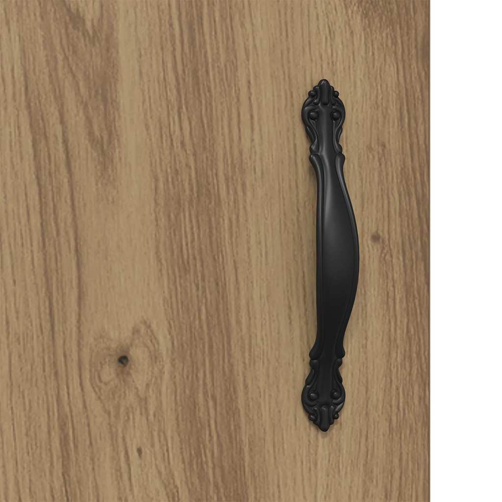 Meuble TV chêne artisanal 150x30x50 cm bois d'ingénierie - XIOS