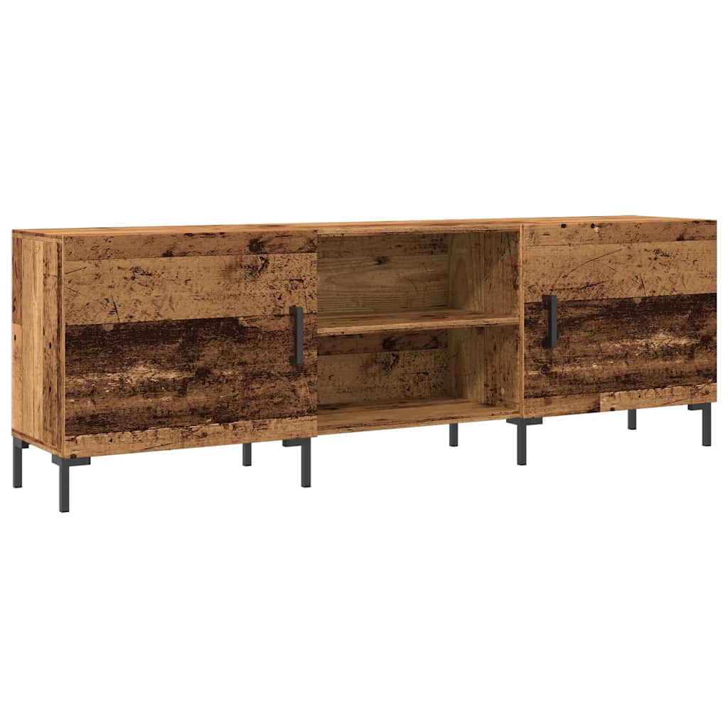 Meuble TV vieux bois 150x30x50 cm bois d'ingénierie - XIOS