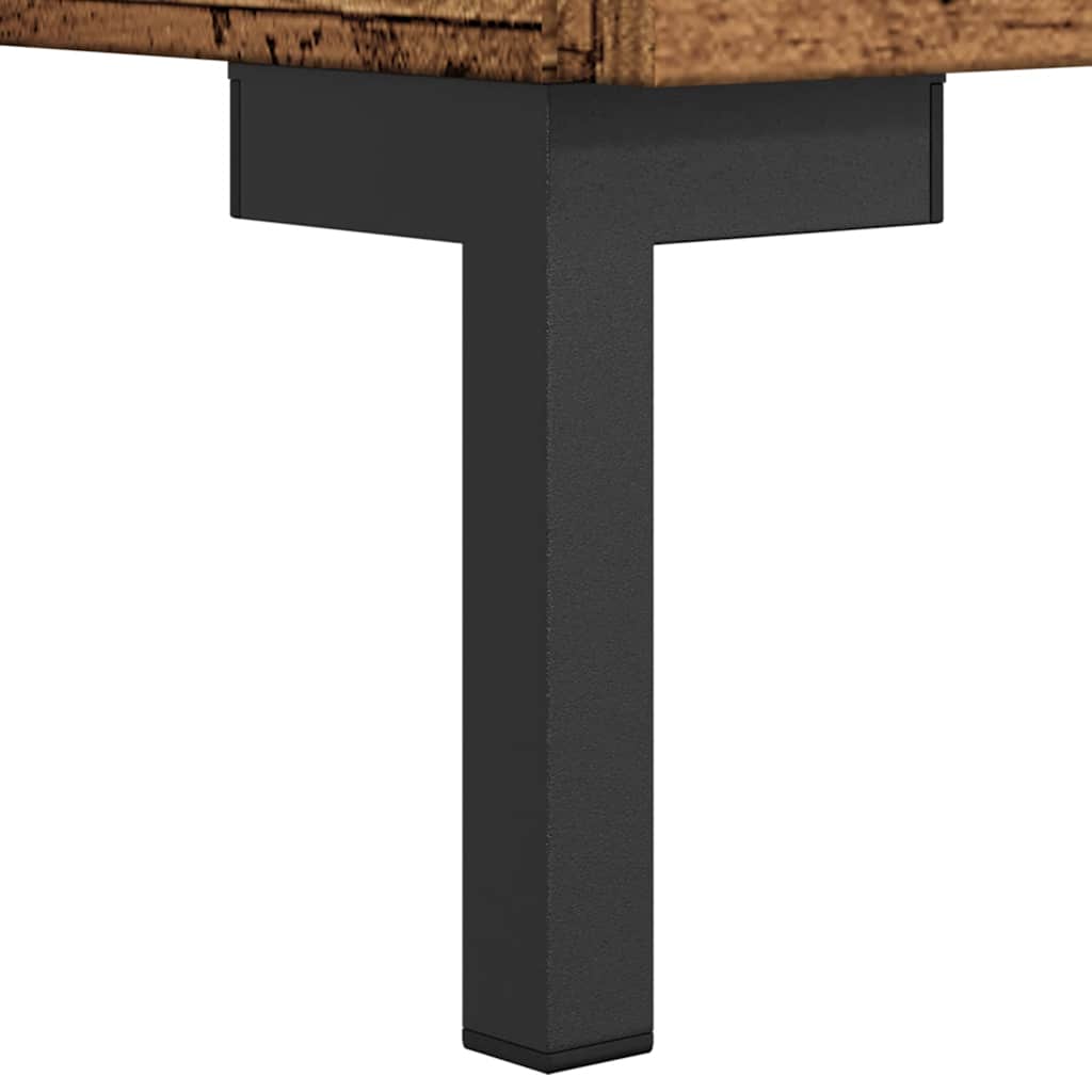 Meuble TV vieux bois 150x30x50 cm bois d'ingénierie - XIOS