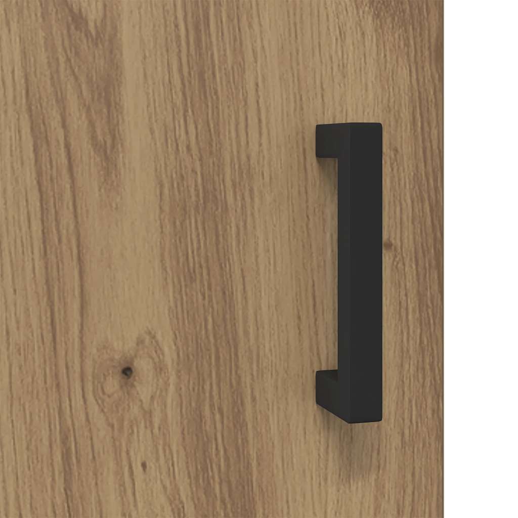 Meuble TV chêne artisanal 150x30x50 cm bois d'ingénierie - XIOS